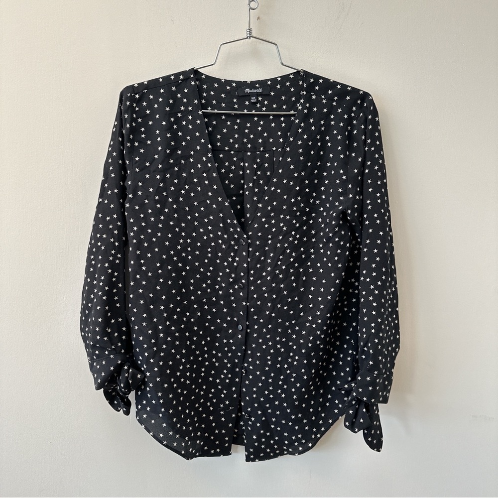 Madewell Tie Sleeve Top Size XXS